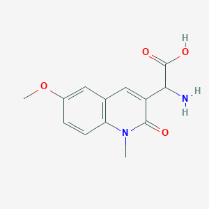 2-Amino-2-(6-methoxy-1-methyl-2-oxo-1,2-dihydroquinolin-3-yl)acetic acid