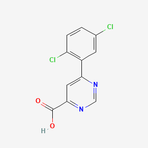 6-(2,5-Dichlorophenyl)pyrimidine-4-carboxylic acid