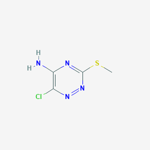 6-Chloro-3-(methylthio)-1,2,4-triazin-5-amine