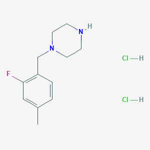 molecular formula C12H19Cl2FN2 B1486918 1-(2-Fluoro-4-methylbenzyl)-piperazine dihydrochloride CAS No. 2208779-90-0