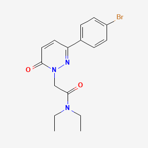 molecular formula C16H18BrN3O2 B14869209 2-(3-(4-bromophenyl)-6-oxopyridazin-1(6H)-yl)-N,N-diethylacetamide 