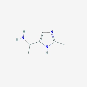 molecular formula C6H11N3 B14869221 1-(2-Methyl-1H-imidazol-5-YL)ethanamine 