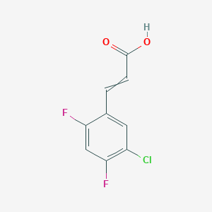 3-(5-chloro-2,4-difluorophenyl)prop-2-enoic acid