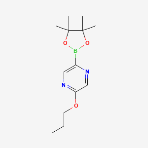 5-(N-Propoxy)pyrazine-2-boronic acid pinacol ester