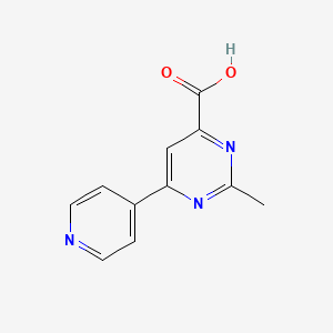 2-Methyl-6-(pyridin-4-yl)pyrimidine-4-carboxylic acid