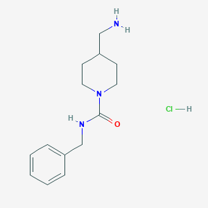 molecular formula C14H22ClN3O B1486926 4-Aminomethylpiperidine-1-carboxylic acid benzylamide hydrochloride CAS No. 2206311-90-0