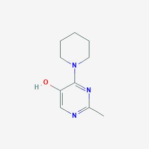 molecular formula C10H15N3O B14869270 2-Methyl-4-(piperidin-1-yl)pyrimidin-5-ol 