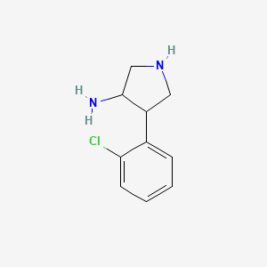 4-(2-Chlorophenyl)pyrrolidin-3-amine