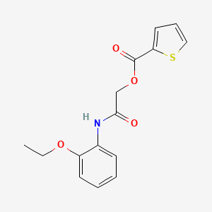 molecular formula C15H15NO4S B14869302 2-((2-Ethoxyphenyl)amino)-2-oxoethyl thiophene-2-carboxylate 