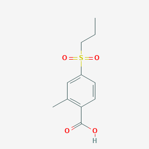 molecular formula C11H14O4S B1486931 2-Methyl-4-(propane-1-sulfonyl)-benzoic acid CAS No. 1873789-02-6