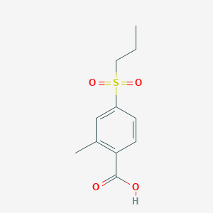 molecular formula C11H14O4S B1486931 2-甲基-4-(丙烷-1-磺酰基)-苯甲酸 CAS No. 1873789-02-6