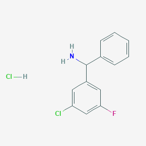 molecular formula C13H12Cl2FN B1486933 (3-Chloro-5-fluorophenyl)(phenyl)methanamine hydrochloride CAS No. 2206609-06-3