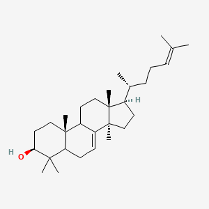 molecular formula C30H50O B14869336 (3S,10R,13R,14R,17R)-4,4,10,13,14-pentamethyl-17-[(2R)-6-methylhept-5-en-2-yl]-2,3,5,6,9,11,12,15,16,17-decahydro-1H-cyclopenta[a]phenanthren-3-ol 