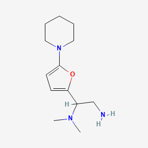 N1,N1-dimethyl-1-(5-(piperidin-1-yl)furan-2-yl)ethane-1,2-diamine