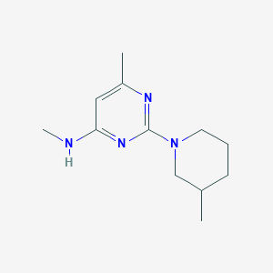 molecular formula C12H20N4 B14869353 N,6-dimethyl-2-(3-methylpiperidin-1-yl)pyrimidin-4-amine 