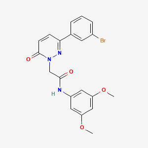 2-(3-(3-bromophenyl)-6-oxopyridazin-1(6H)-yl)-N-(3,5-dimethoxyphenyl)acetamide