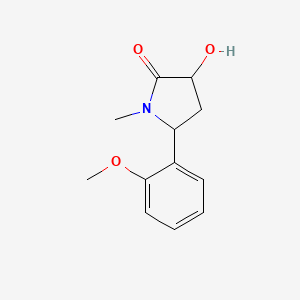 3-Hydroxy-5-(2-methoxyphenyl)-1-methylpyrrolidin-2-one