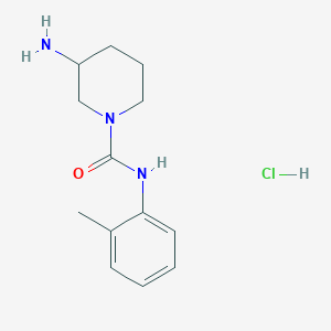 molecular formula C13H20ClN3O B1486939 3-Aminopiperidine-1-carboxylic acid o-tolylamide hydrochloride CAS No. 2204559-88-4