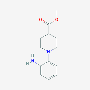 molecular formula C13H18N2O2 B14869390 Methyl 1-(2-aminophenyl)piperidine-4-carboxylate 