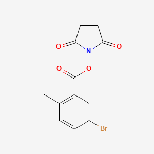 molecular formula C12H10BrNO4 B1486941 5-溴-2-甲基苯甲酸 2,5-二氧代吡咯烷-1-基酯 CAS No. 2203194-99-2