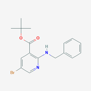 2-Benzylamino-5-bromonicotinic acid tert-butyl ester