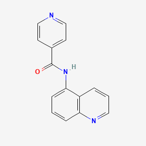 molecular formula C15H11N3O B14869421 N-(quinolin-5-yl)isonicotinamide 