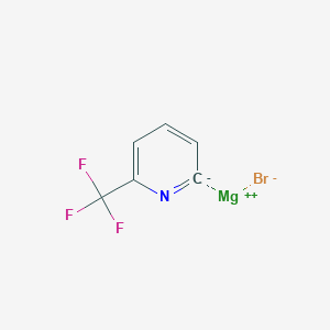 molecular formula C6H3BrF3MgN B14869427 (6-(Trifluoromethyl)pyridin-2-yl)magnesium bromide 