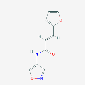 molecular formula C10H8N2O3 B14869437 (E)-3-(furan-2-yl)-N-(isoxazol-4-yl)acrylamide 