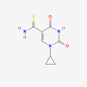 molecular formula C8H9N3O2S B14869445 1-Cyclopropyl-2,4-dioxo-1,2,3,4-tetrahydropyrimidine-5-carbothioamide 