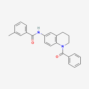 N-(1-benzoyl-1,2,3,4-tetrahydroquinolin-6-yl)-3-methylbenzamide