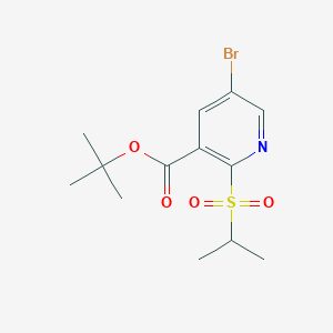 5-Bromo-2-(propane-2-sulfonyl)-nicotinic acid tert-butyl ester