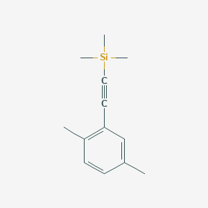 molecular formula C13H18Si B14869497 (2,5-Dimethyl-phenylethynyl)-trimethyl-silane 