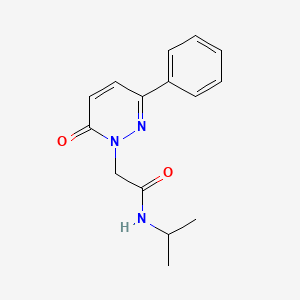 molecular formula C15H17N3O2 B14869508 N-isopropyl-2-(6-oxo-3-phenylpyridazin-1(6H)-yl)acetamide 