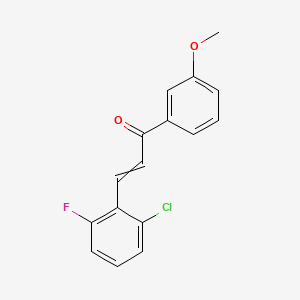 (E)-3-(2-chloro-6-fluoro-phenyl)-1-(3-methoxyphenyl)prop-2-en-1-one