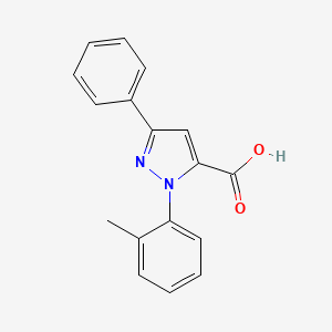 molecular formula C17H14N2O2 B14869537 3-Phenyl-1-o-tolyl-1H-pyrazole-5-carboxylic acid 