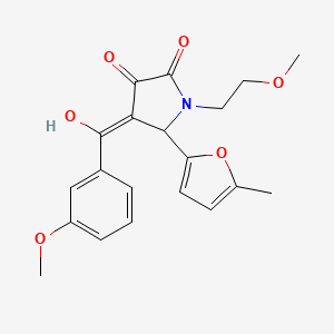 3-hydroxy-4-(3-methoxybenzoyl)-1-(2-methoxyethyl)-5-(5-methylfuran-2-yl)-1H-pyrrol-2(5H)-one