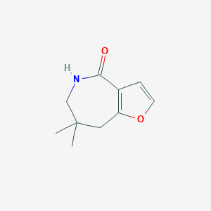 molecular formula C10H13NO2 B14869552 7,7-dimethyl-5,6,7,8-tetrahydro-4H-furo[3,2-c]azepin-4-one 