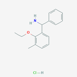 molecular formula C16H20ClNO B1486957 C-(2-Ethoxy-3-methylphenyl)-C-phenylmethylamine hydrochloride CAS No. 2203940-85-4