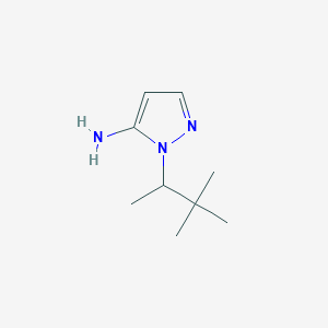 molecular formula C9H17N3 B14869573 1-(3,3-dimethylbutan-2-yl)-1H-pyrazol-5-amine 