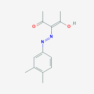 molecular formula C13H16N2O2 B14869604 3-(2-(3,4-Dimethylphenyl)hydrazono)pentane-2,4-dione 