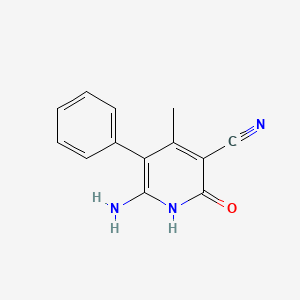 molecular formula C13H11N3O B14869609 6-Amino-4-methyl-2-oxo-5-phenyl-1,2-dihydropyridine-3-carbonitrile 