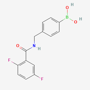 molecular formula C14H12BF2NO3 B1486961 [4-[[(2,5-Difluorobenzoyl)amino]methyl]phenyl]boronic acid CAS No. 1841504-48-0