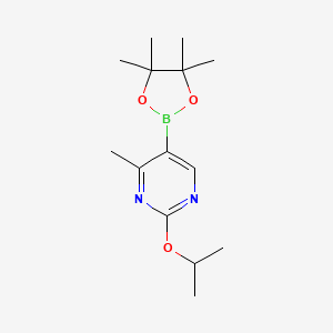 2-Isopropoxy-4-methyl-5-(4,4,5,5-tetramethyl-[1,3,2]dioxaborolan-2-yl)-pyrimidine