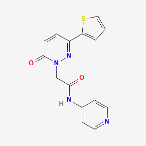 2-(6-oxo-3-(thiophen-2-yl)pyridazin-1(6H)-yl)-N-(pyridin-4-yl)acetamide