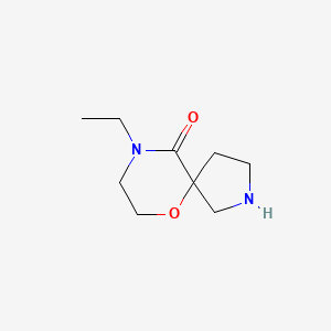 molecular formula C9H16N2O2 B14869641 9-Ethyl-6-oxa-2,9-diazaspiro[4.5]decan-10-one 