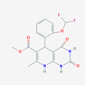 Methyl 5-(2-(difluoromethoxy)phenyl)-7-methyl-2,4-dioxo-1,2,3,4,5,8-hexahydropyrido[2,3-d]pyrimidine-6-carboxylate