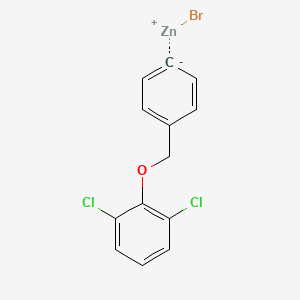 molecular formula C13H9BrCl2OZn B14869669 4-(2,6-Dichlorophenoxymethyl)phenylZinc bromide 