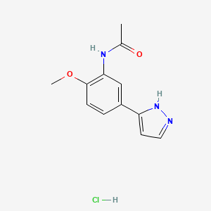 N-[2-Methoxy-5-(1h-pyrazol-3-yl)phenyl]acetamide hydrochloride