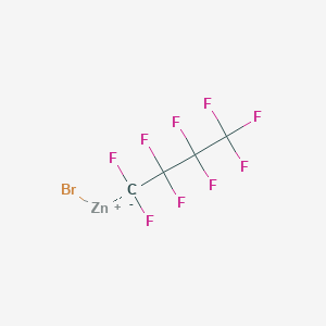 molecular formula C4BrF9Zn B14869679 PerfluorobutylZinc bromide 