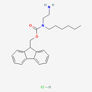 (9H-Fluoren-9-yl)methyl (2-aminoethyl)(hexyl)carbamate hydrochloride